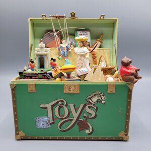 Vtg Enesco Musical "Toy Symphony" Music Box w/ Animation Wind Up Works